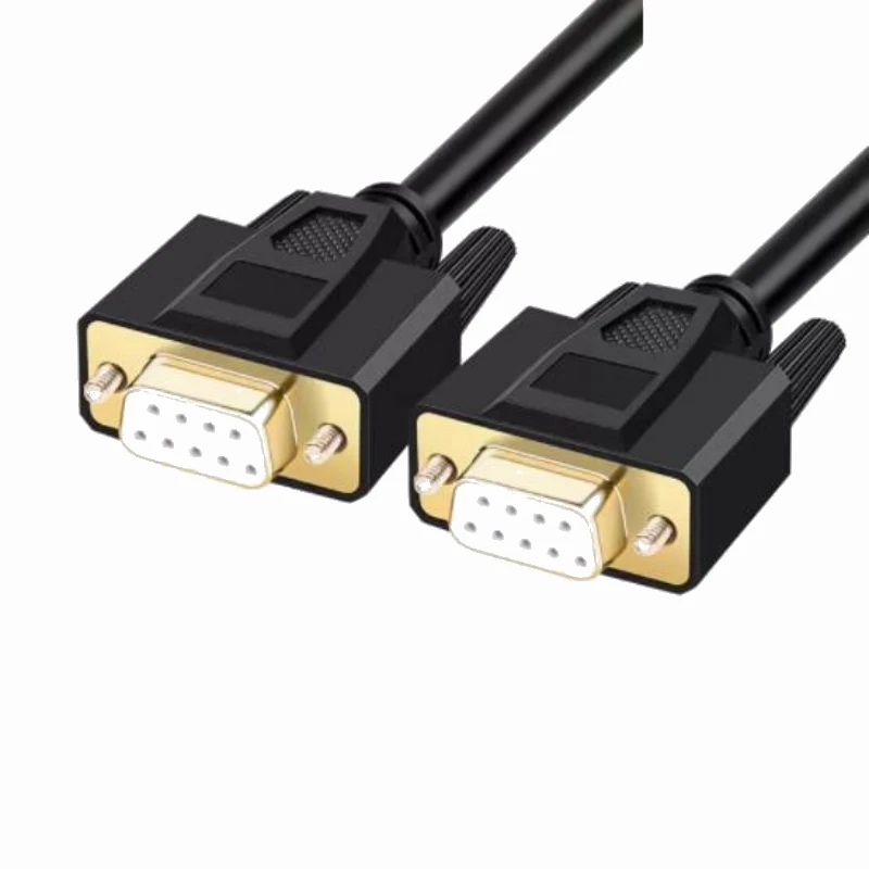 Línea serie de 9 pines chapada en oro Línea de datos RS232 COM Línea de conexión directa DB9 macho hembra - imagen 3