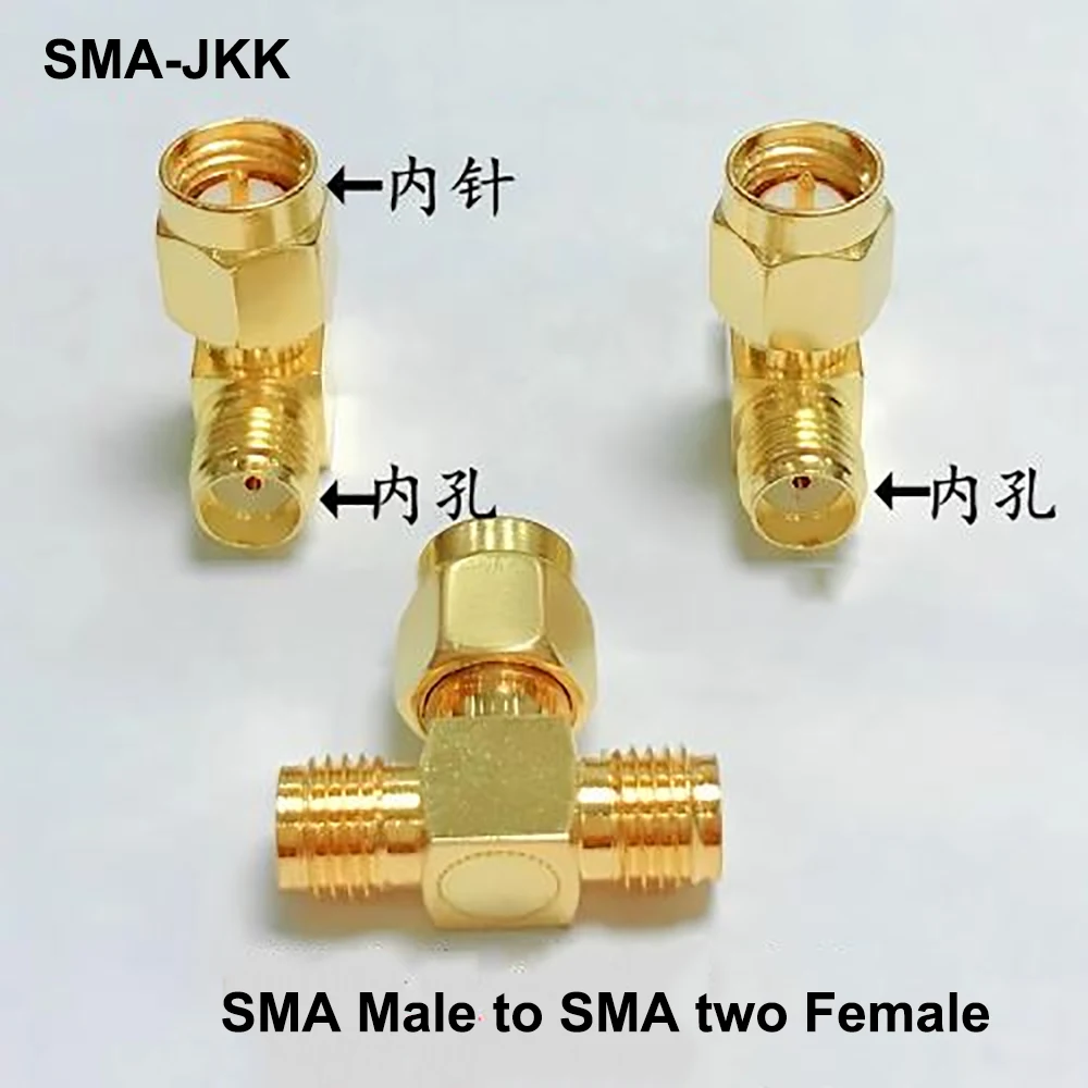 1 unidad para antena SMA a SMA adaptador SMA macho hembra a macho hembra RP SMA recto 3 vías ángulo recto 90 135 grados conector RF - imagen 4