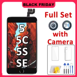 Pantalla LCD para iPhone 5 5C 5S SE 2016 SE1 conjunto completo de Pantalla táctil digitalizador Pantalla de repuesto completa + botón de inicio