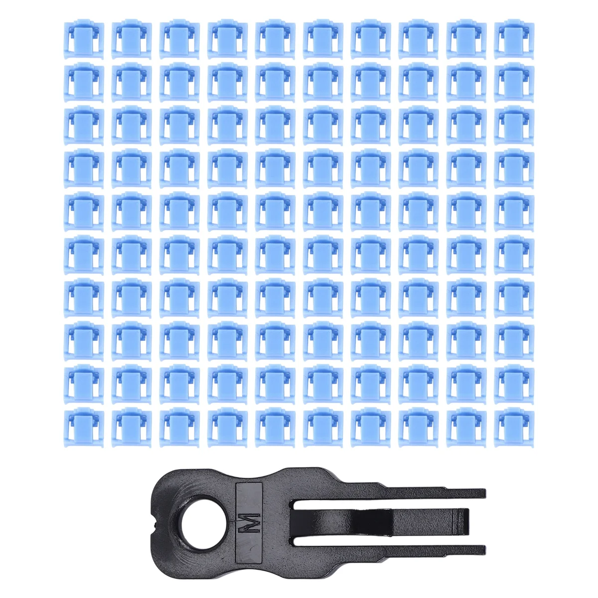 100 Uds. Puerto RJ45 azul Ethernet LAN Hub cubierta antipolvo Protector de bloqueo con cerradura y llave propiedares