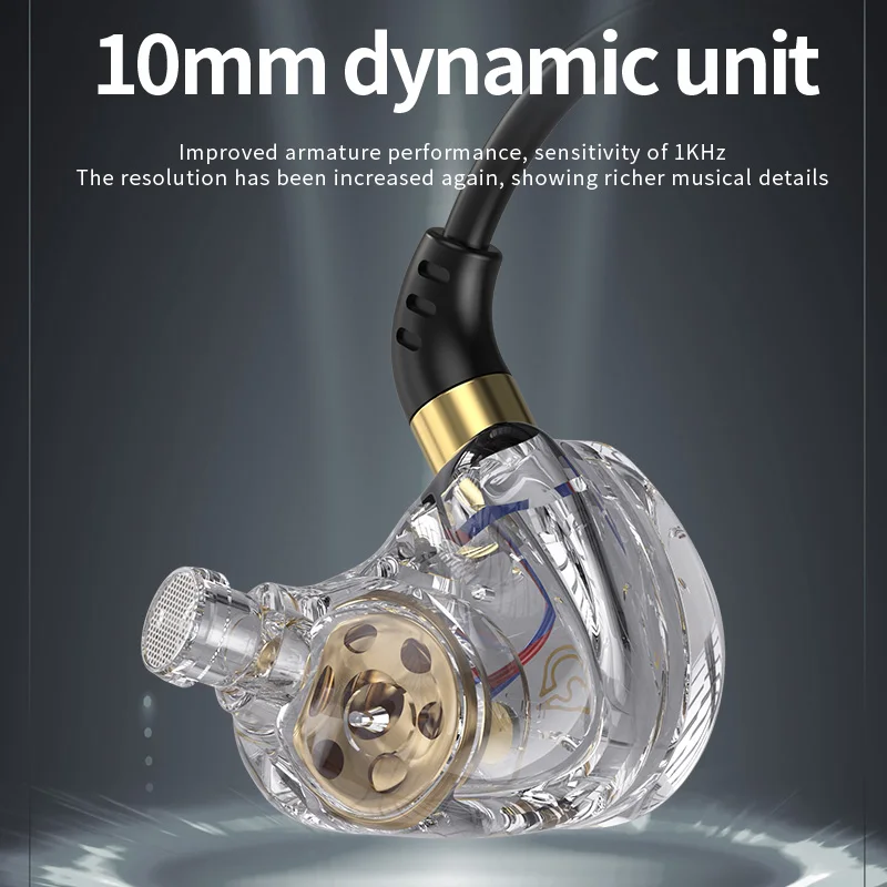 Nuevos auriculares intrauditivos con cable de graves con sonido HiFi de 3,5mm con micrófono HD, auriculares dinámicos con reducción de ruido, auriculares deportivos para juegos - imagen 5