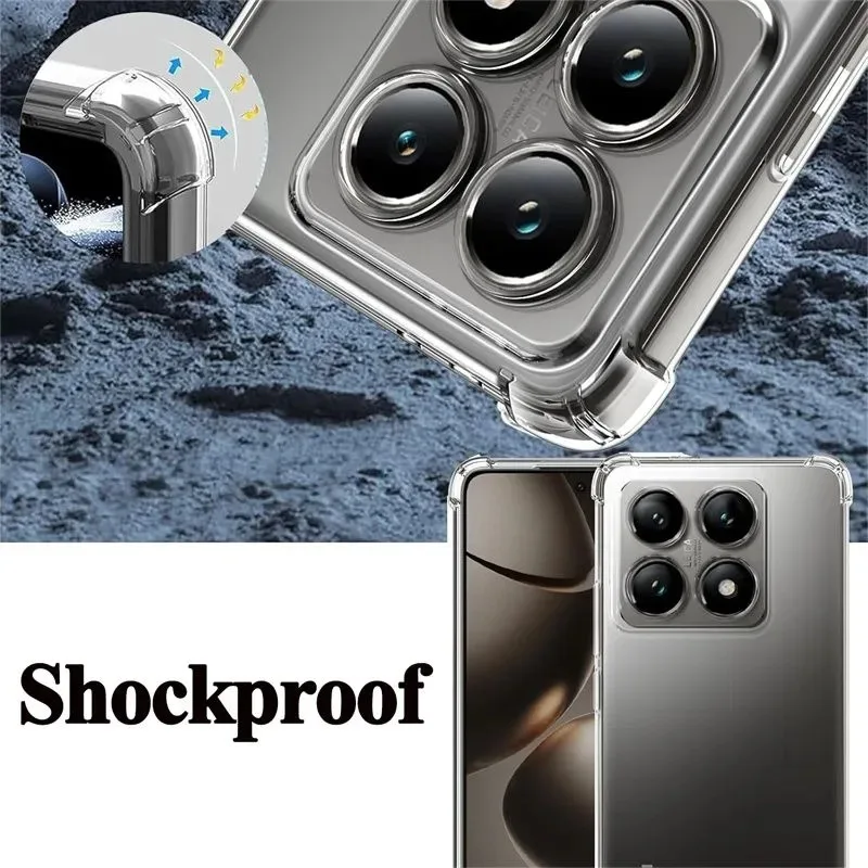 Funda para Xiaomi 15 14 13 15T 14T 13T 12T Pro Lite cubierta protectora cuatro esquinas a prueba de golpes parachoques Coque Fundas - imagen 3