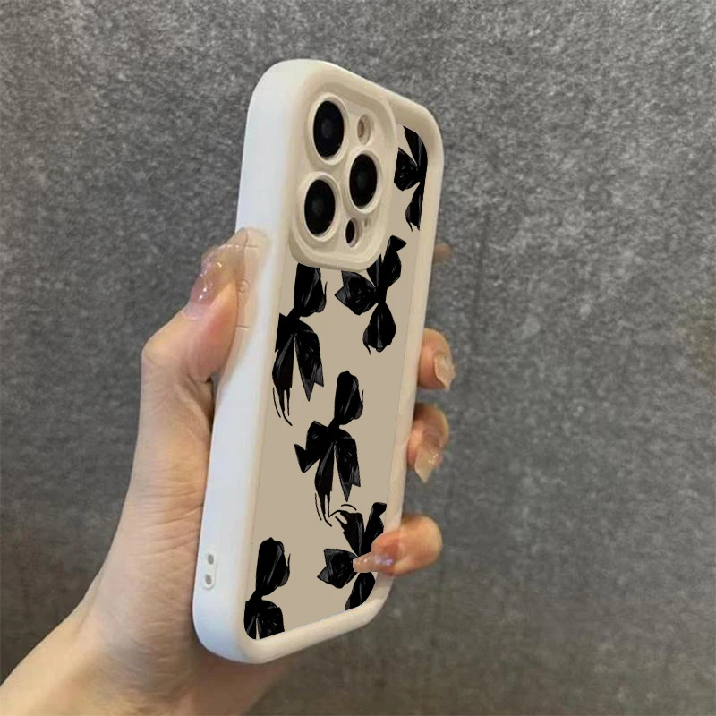 Funda de teléfono de silicona con diseño de lazo bonito para Xiaomi Redmi Note 14 13 12 11 Pro Plus 4G 5G 12S 11S Redmi 15C 14C 13 cubierta a prueba de golpes - imagen 4