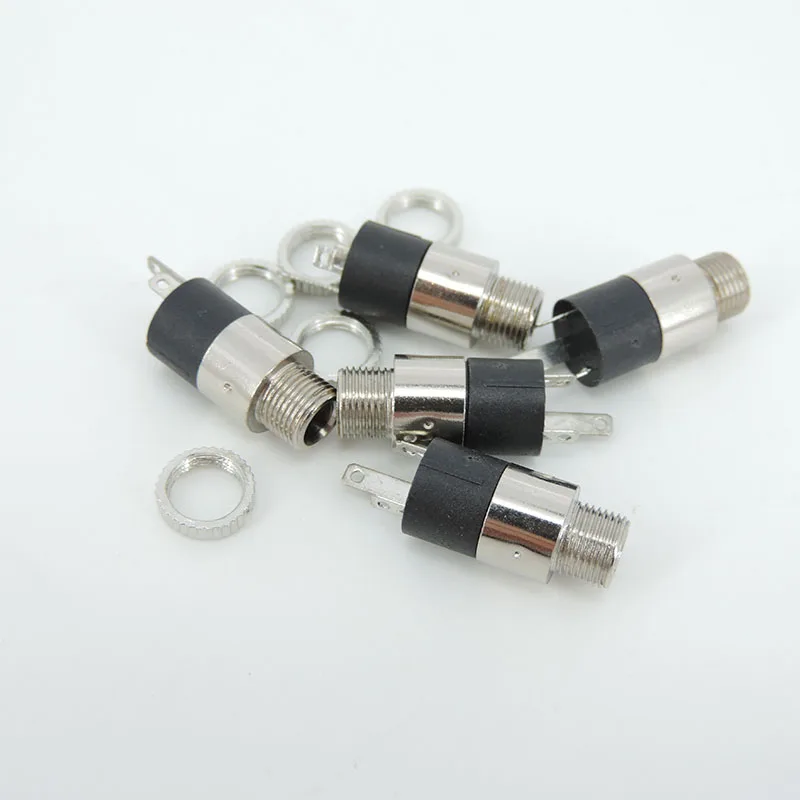 Conector de alimentación hembra estéreo de 3,5mm conector de 3 pines conector de auriculares de Audio 3,5 conector de Audio y vídeo para auriculares estéreo 2/5/10 Uds h