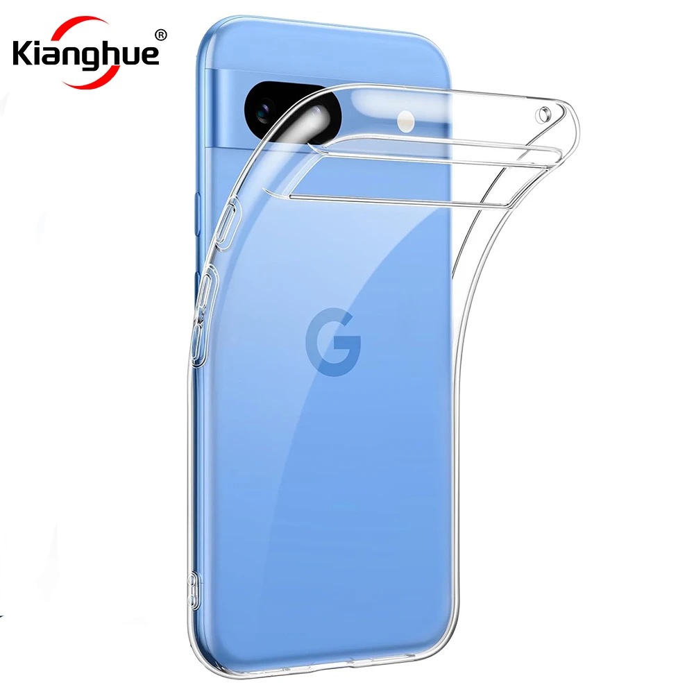 Funda suave de silicona ultrafina para GOOGLE PIXEL 9 8 8A 7 7A 6 6A PRO, funda trasera delgada transparente, carcasa protectora