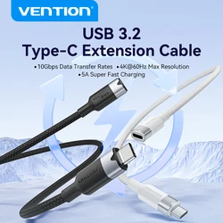 Vention Cable Extensión USB‑C Thunderbolt 3 para Switch y Xiaomi