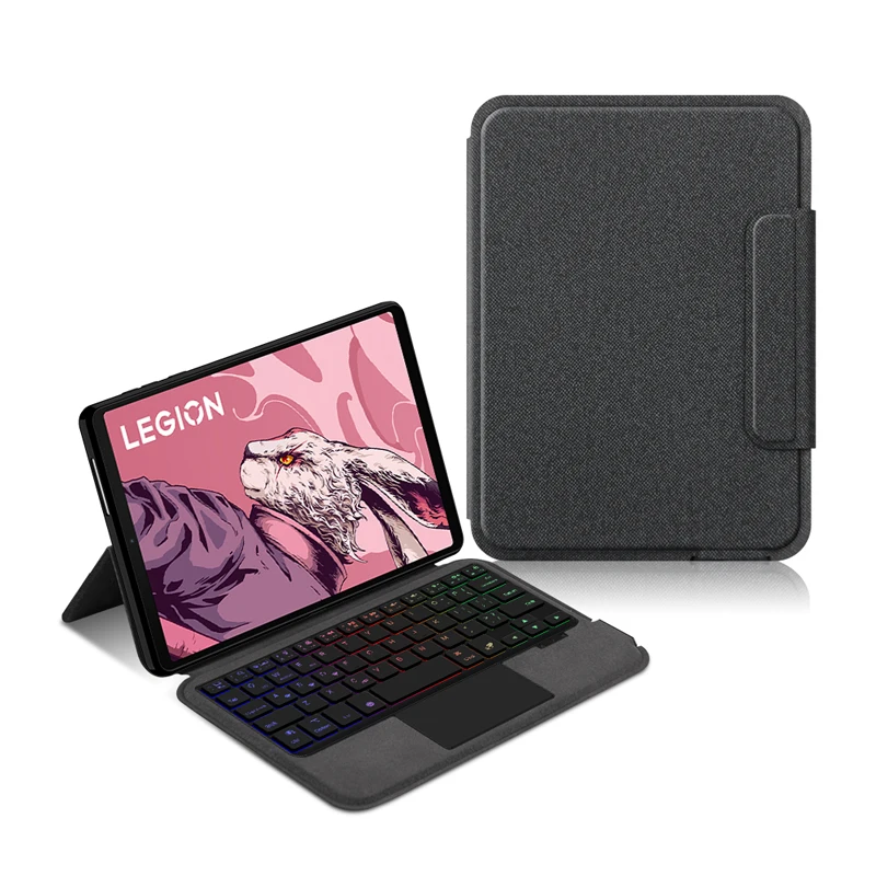 HUWEI-funda con teclado mágico para Lenovo LEGION Y700 2023, funda para tableta de 8,8 "TB-320F 320FC para teclado retroiluminado con panel táctil Y700 de segunda generación - imagen 3