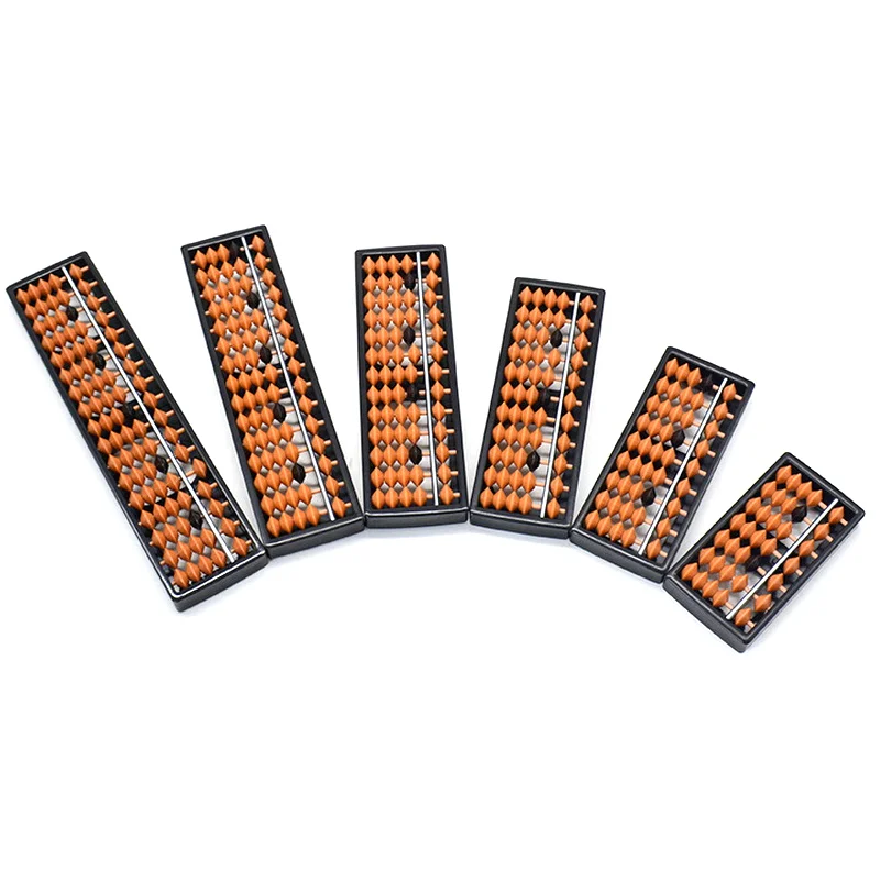 Varillas de 7/9/11/13/15/17 dígitos, ábaco estándar, cuentas marrones, calculadora Soroban, herramienta de conteo, matemáticas, juguetes de cálculo para principiantes - imagen 5