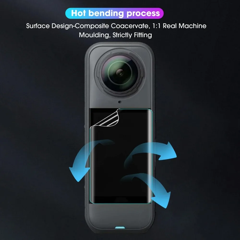 Película de hidrogel para Insta 360 Insta360 X5, protectores de pantalla suaves para Insta360X5 HD, películas protectoras antiarañazos, no de vidrio, 1-10 Uds. - imagen 5