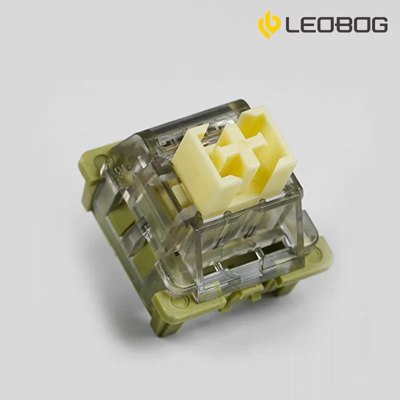 LEOBOG-interruptor ROCKLEE de 36g, presión de luz, 5 pines, interruptores lineales POM para teclado mecánico, interruptor MX personalizado, lubricación de intercambio en caliente