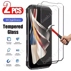 2 uds para Doogee V Max Plus S Cyber Punk S118 S200 Blade 10 Ultra Pro DK10 N50S N55 S110 protección de pantalla película de vidrio templado