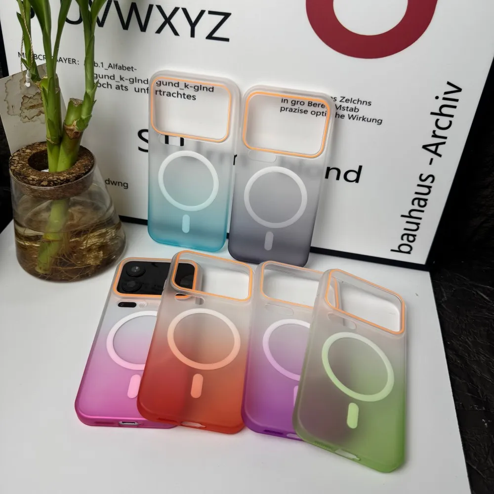 Para Xiaomi Mi 17 Pro Max funda dura de PC mate gradiente magnético MagSafe funda protectora trasera para Xiaomi Mi 17 17Pro Shell - imagen 4