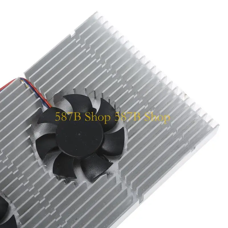 587B High Performance Dual Fans PWM Refresión GPU Backplane Backplane Radiador para juegos GeForce 3070 3090 3080 Tarjetas - imagen 4