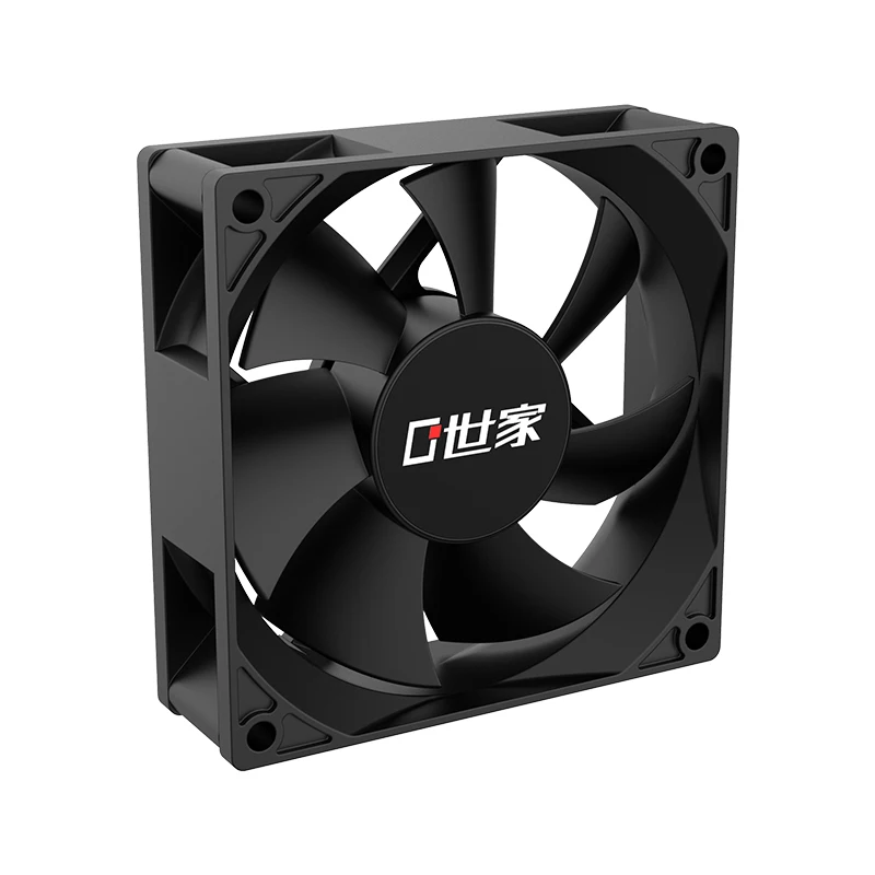 Teucer FB-80S Ventilador silencioso con cubierta de PC de 8CM, 12V, pequeños rodamientos hidráulicos de 3 pines, 2200rpm para ordenador, Ventilador de refrigeración de radiador Chassic - imagen 5