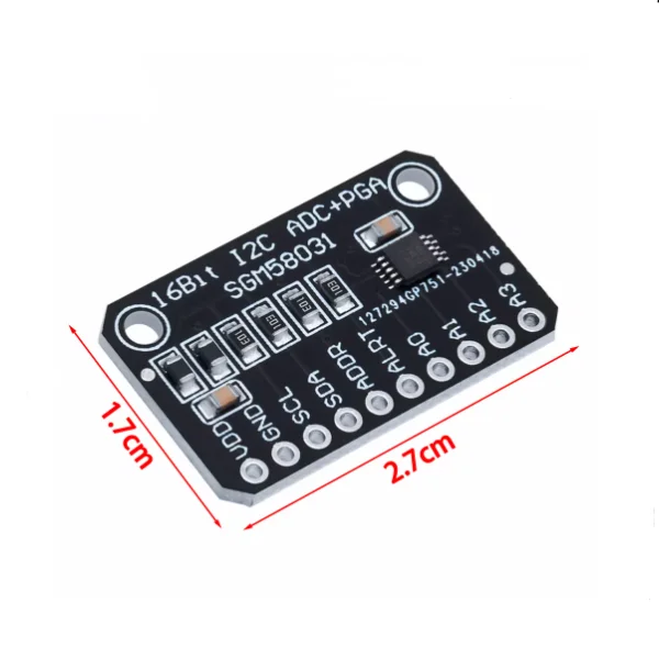 SGM58031 Módulo convertidor de adquisición de datos ADC analógico a digital de 4 canales de alta precisión de 16 bits - imagen 2