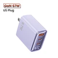 67W US Plug Purple