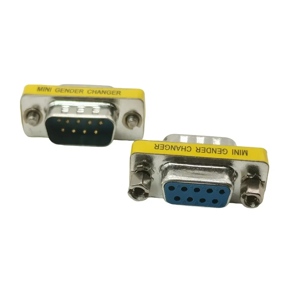 1 unidad DB9 MINI adaptador cambiador de género RS232 Com conector macho a hembra macho a macho 9 pines - imagen 2