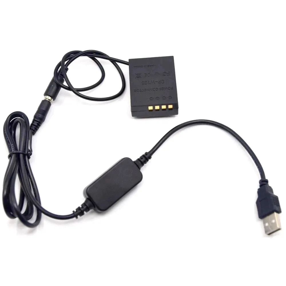 Batería ficticia de CP-W126 + Banco de energía, adaptador de Cable USB de 5V para Fujifilm X100V, XH1, XA2, XA1, XA5, XH1, XT200, XT1, XT2, XT3, X100F - imagen 4