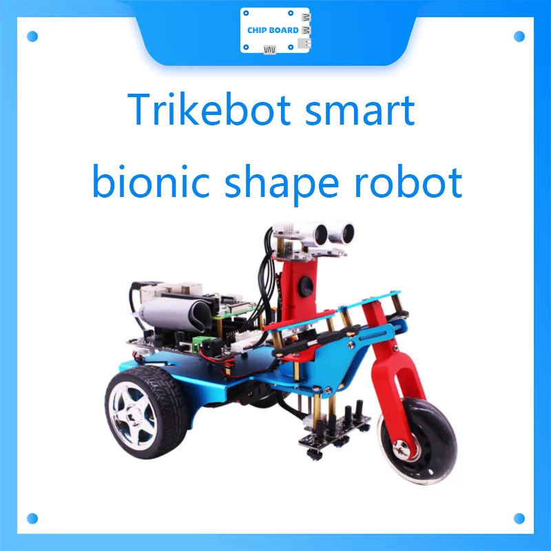 Robot inteligente de forma biónica Yahboom Trikebot con cámara WiFi para Raspberry Pi 4B/3B+
