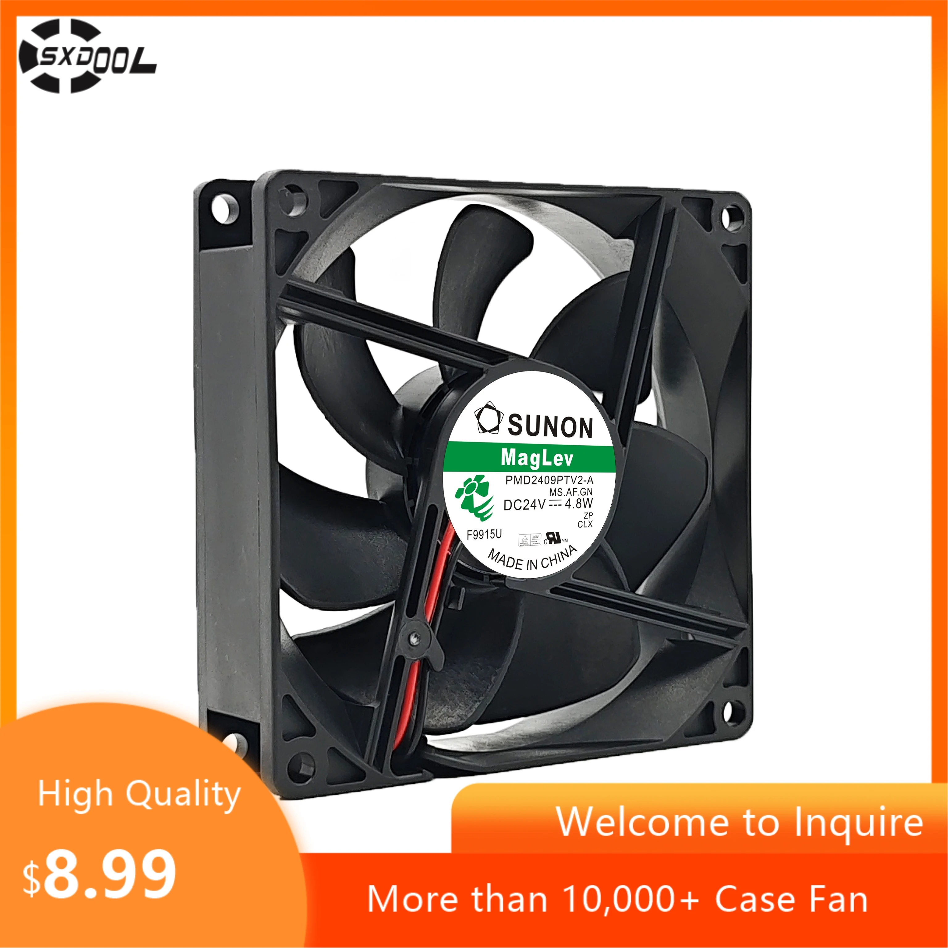 Ventilador Axial de 92mm para SUNON PMD2409PTV2-A ventilador Axial de 24V CC 3800RPM 73CFM para refrigeración de servidor inversor PSu