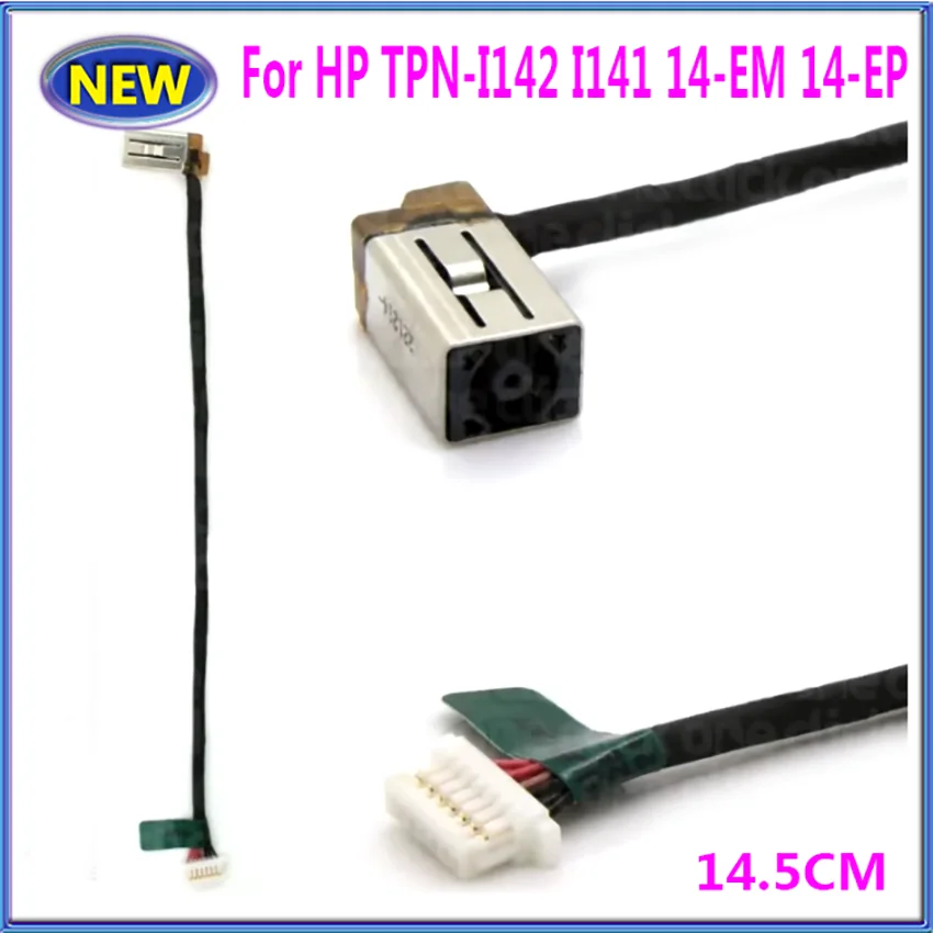 1-10 Uds nuevo Cable de alimentación CC para ordenador portátil para HP TPN-I142 I141 14-EM 14-EP 14-GR N25652-S25