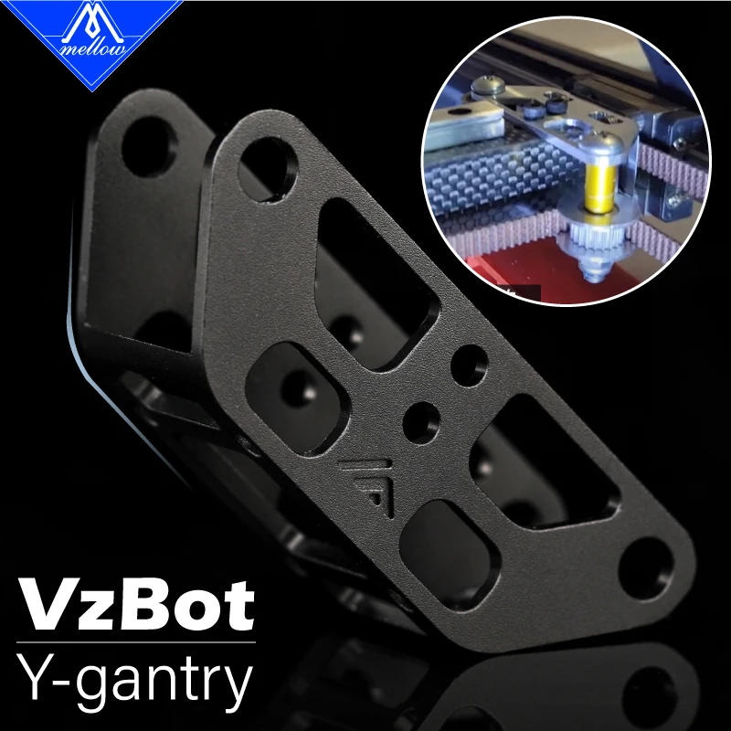 Accesorios suaves para impresora 3D, pórtico Y de aluminio VzBoT CNC de alta precisión para VzBoT de velocidad Ultra alta, ligero, 2 uds.