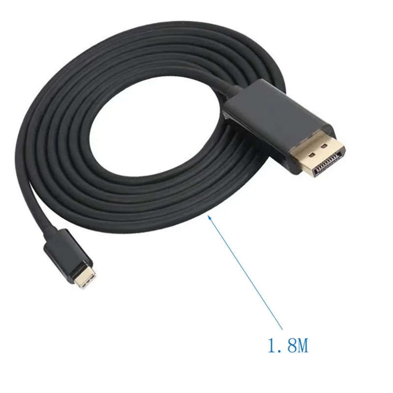 1,8 m tipo C a DP DisplayPort 4K60HZ HD Cable USB3.1 USB-C a 4K DP puerto de pantalla adaptador de Cable para pantalla de PC proyector de ordenador portátil - imagen 5