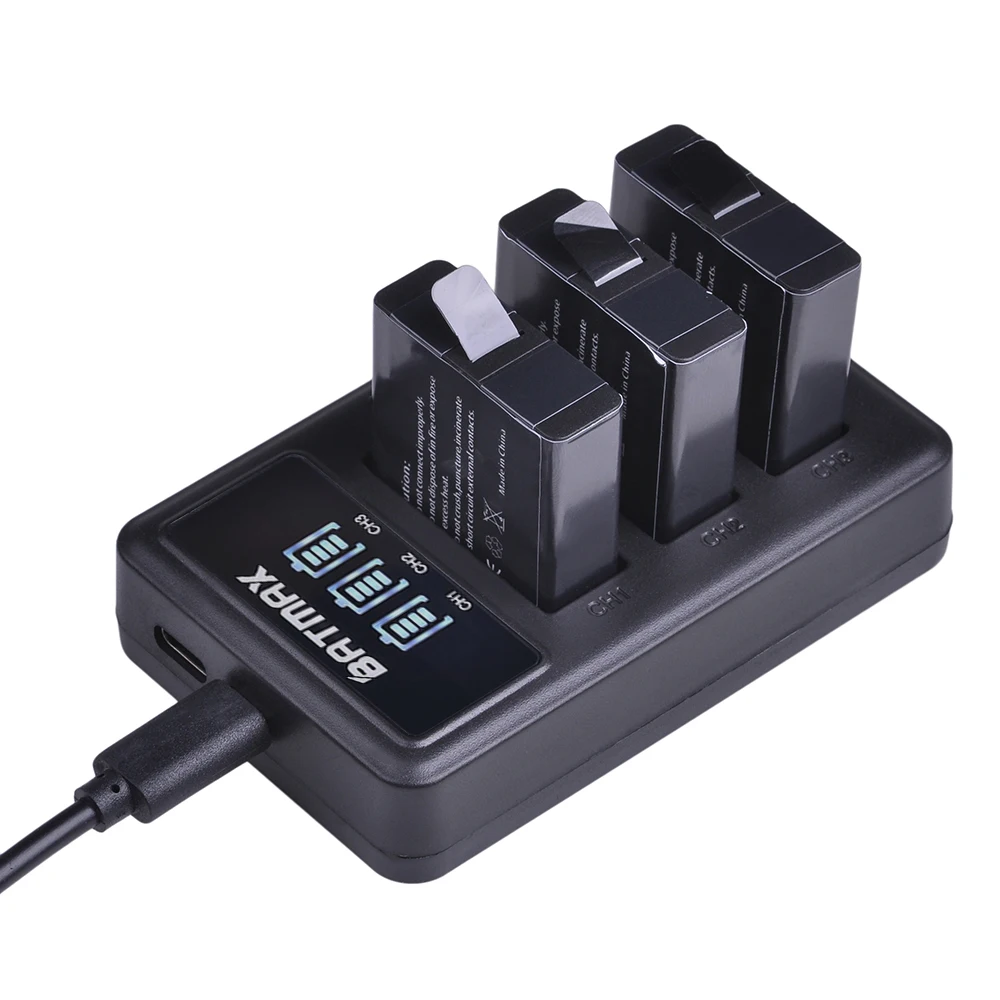 Batería GoPro Batmax + Cargador USB para Hero 5 6 7 8 - imagen 3