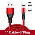 Red with 3 plug