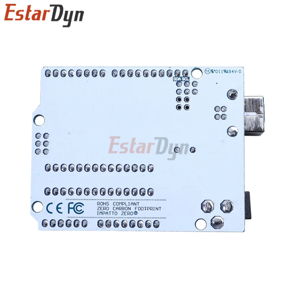 Placa de desarrollo Arduino UNO R3 ATmega328P con cable USB para proyectos de kit inicial y aprendizaje de bricolaje - imagen 2