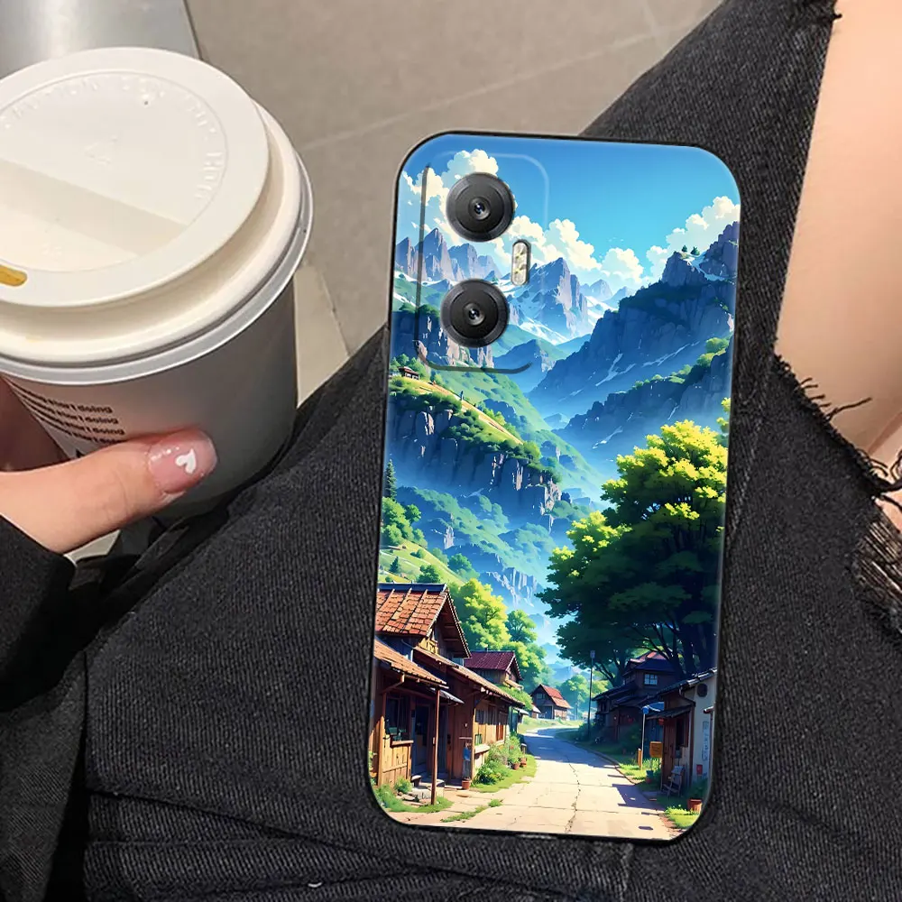 Funda de teléfono con foto personalizada Cloud Mist Flower Sea Path para Infinix HOT 10 10I 10S 11 11S 12 12I 20I 20S 30I ZERO X 20 30 40 TPU - imagen 5