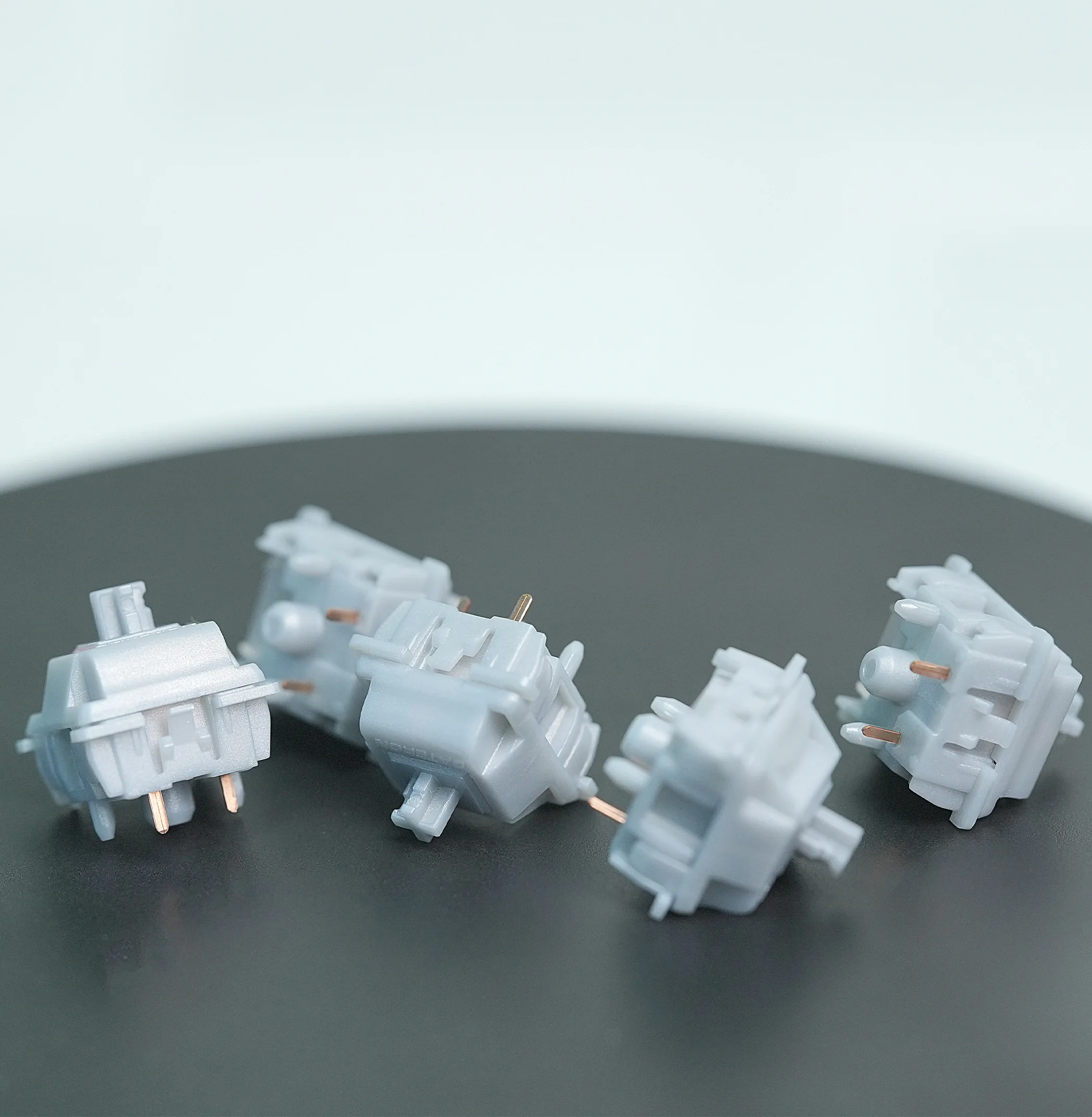 Gateron Smoothie Silver Switch Linear Milkshake Switch MX Stem para juegos, prelumado Teclado mecánico, POM completo SMD 45g