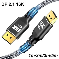 Cable DisplayPort 2.1 8K 240Hz – 80Gbps Alta Velocidad HDR para PC/Consola