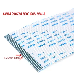 Câble plat flexible FDavid FPC, pas de 1.25mm, 4 broches, type A, type B, longueur de 100mm, 200mm, 300mm, 4P, 6P, 8P, 12P, 16P, 18P, 30P, 20P, 26P, 2 pièces 14P 10P