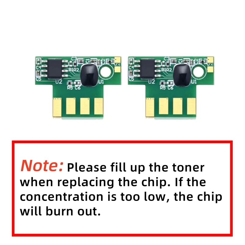 Derisa 8pcs Chip For Lexmark CX310 CX410 CX510 CX310N CX410E CX410DE CX510DE CX510DTHE CX510DHE Toner Cartridge Chip - imagen 4