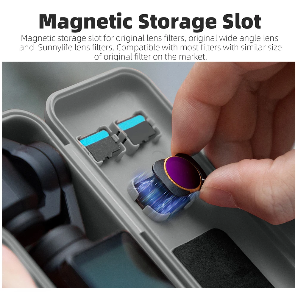 Funda para DJI OSMO Pocket 3 PC funda protectora dura abatible con cordón Protector de carcasa a prueba de golpes para DJI Pocket 3 - imagen 3