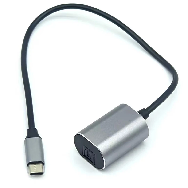 Cable conector USB-C macho a TOSLINK hembra, carcasa de aluminio de 20cm, estéreo SPDIF PCM, compatible con adaptador de salida de Audio USB-C - imagen 4