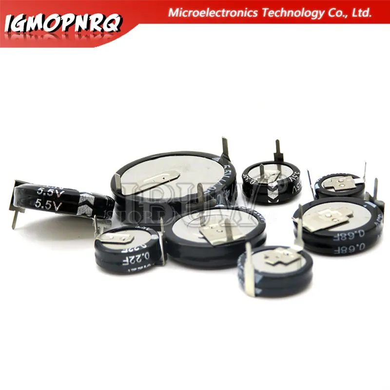 Supercondensador tipo H 5,5 V, 0,1f, 0,22f, 0,33f, 0,47f, 1F, 1,5f, 4,0f, 1 unidad por lote - imagen 2