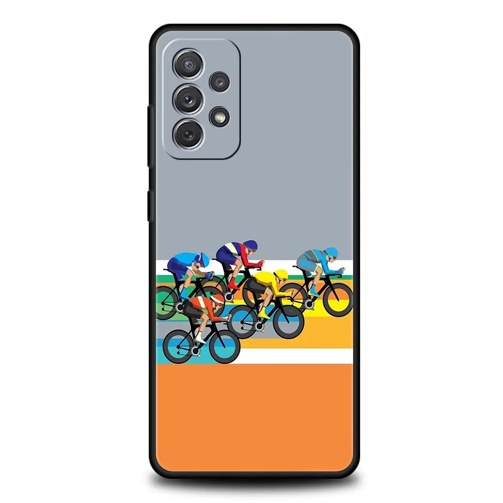 Funda de teléfono para ejercicio de bicicleta francesa, funda para Samsung A51 A71 A21S A17 A11 A15 A25 A23 A33 A53 A73 A07 A03S A05S A13 A35 A55 5G - imagen 5