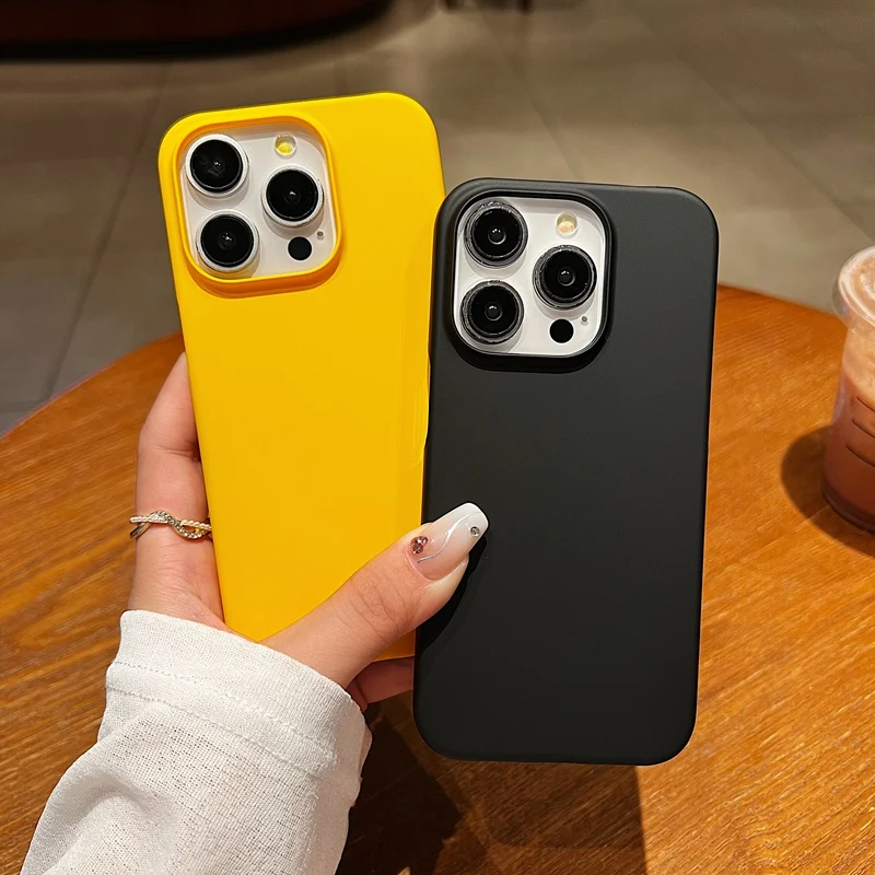 Rubberized Matte Hard Plastic Case For Apple iPhone 16 15 14 13 12 11 X XS Pro Max 7 8 Plus 16E XR PC Back Phone Case Cover - imagen 5