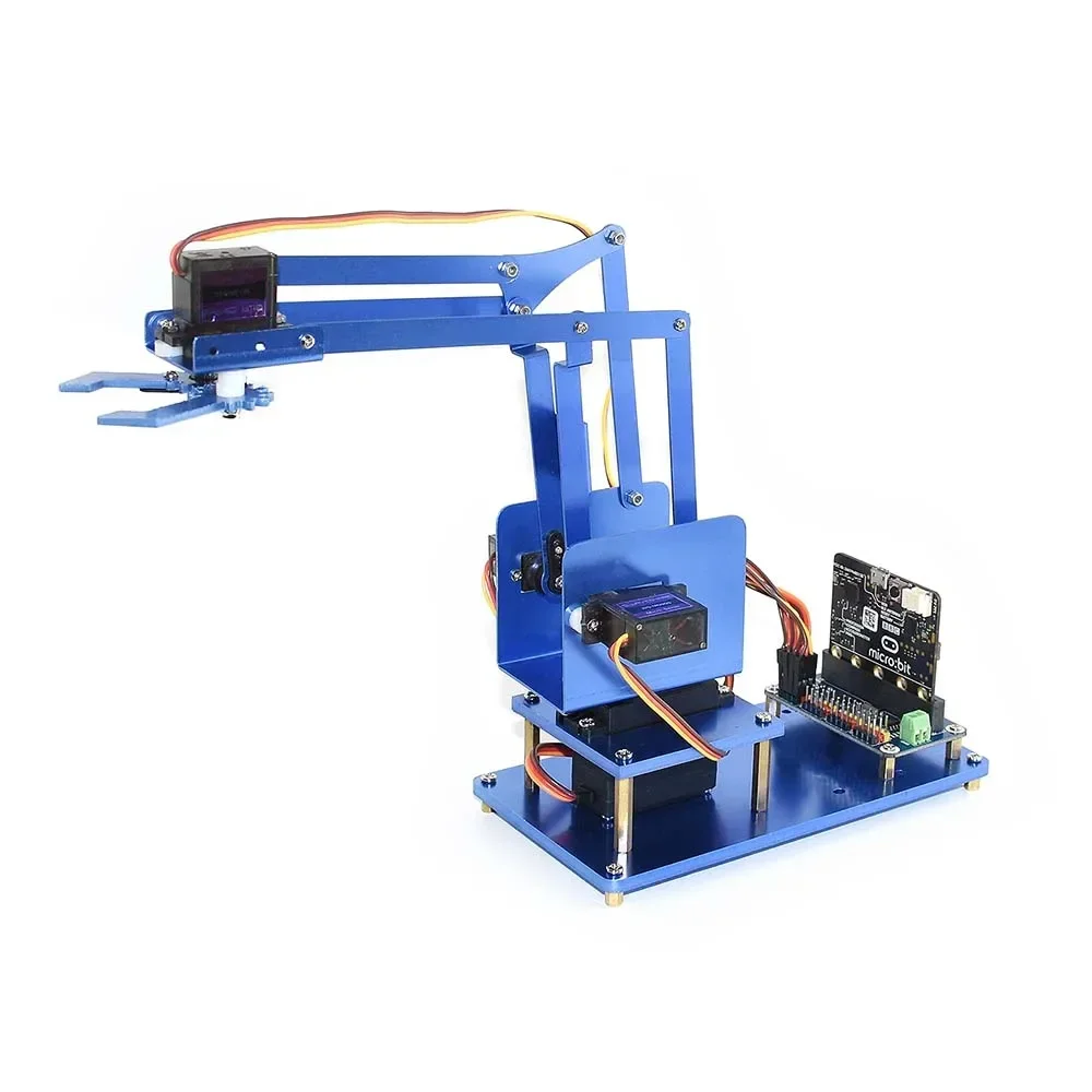 Waveshare 4-DOF Metal Robot A-rm Kit para micro:bit Bluetooth Control remoto nueva llegada - imagen 3