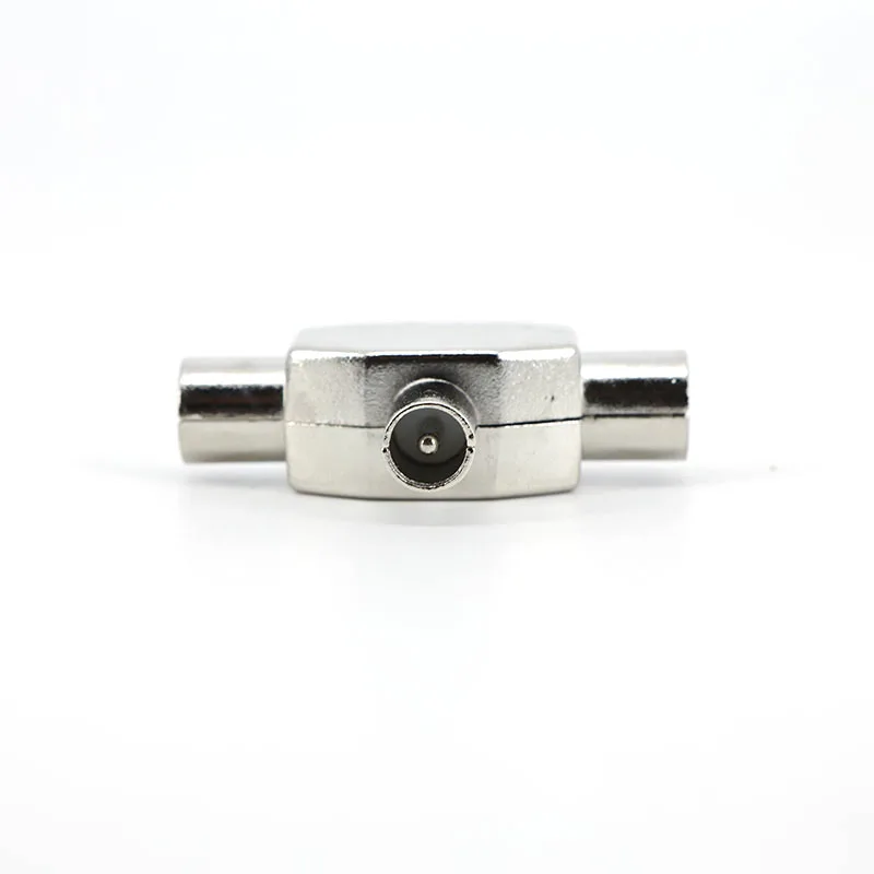 Adaptador divisor de antena de TV de 1 a 2, conector de interfaz de conversión de señal Coaxial de antena macho a 2 hembra de TV de 2 vías A7 - imagen 4