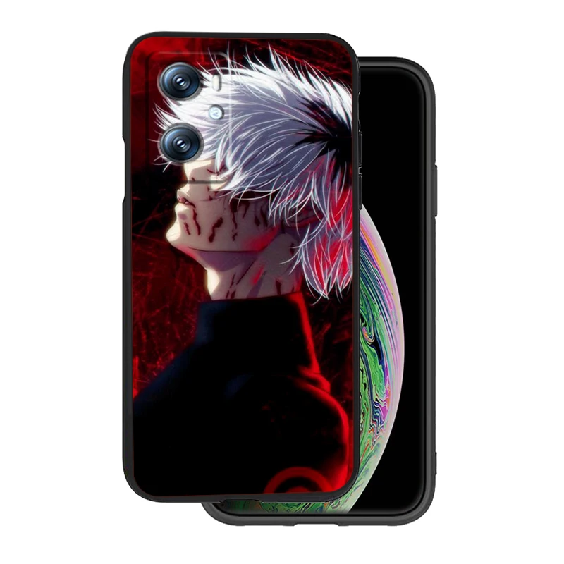 Tokyo-Ghoul funda negra de Anime para OPPO Find X6, X5, X3, A54S, A5, A94, A16, A53S, A57, A74, A72, A98, A78, A96, A9, 5G - imagen 4