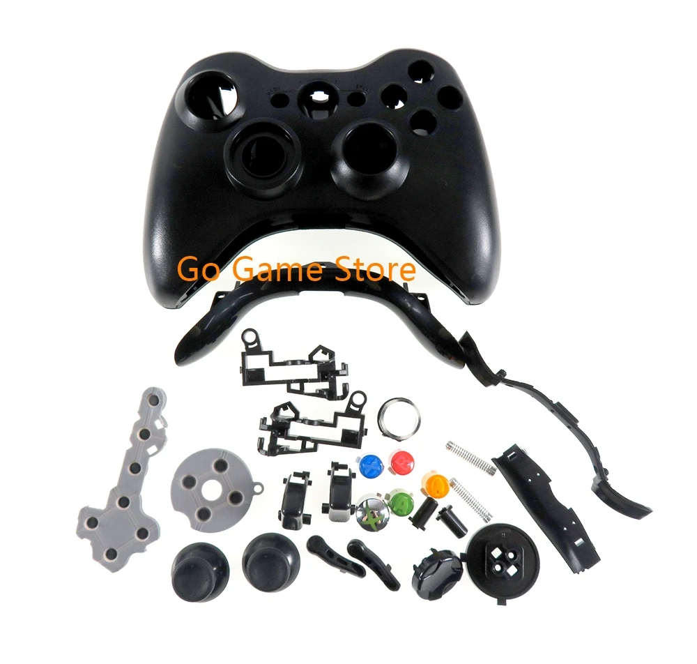 1 Juego para Xbox360 XBox 360 Joystick cable controlador cubierta carcasa con todas las piezas botón carcasa completa - imagen 3