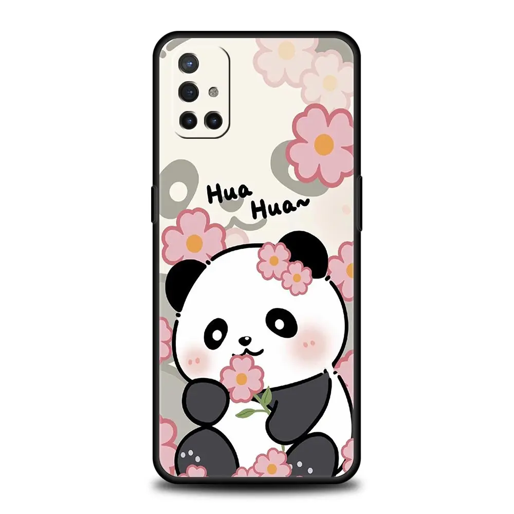 Funda de teléfono para OnePlus 12, 11, 10, 9 Pro, 9T, 12R, 10R, 9R, 9RT, 10T, 8T, 8, 7, 6T, 7T, Nord 2T, CE 2, 5G, N10, Panda lindo, bambú trepador - imagen 3