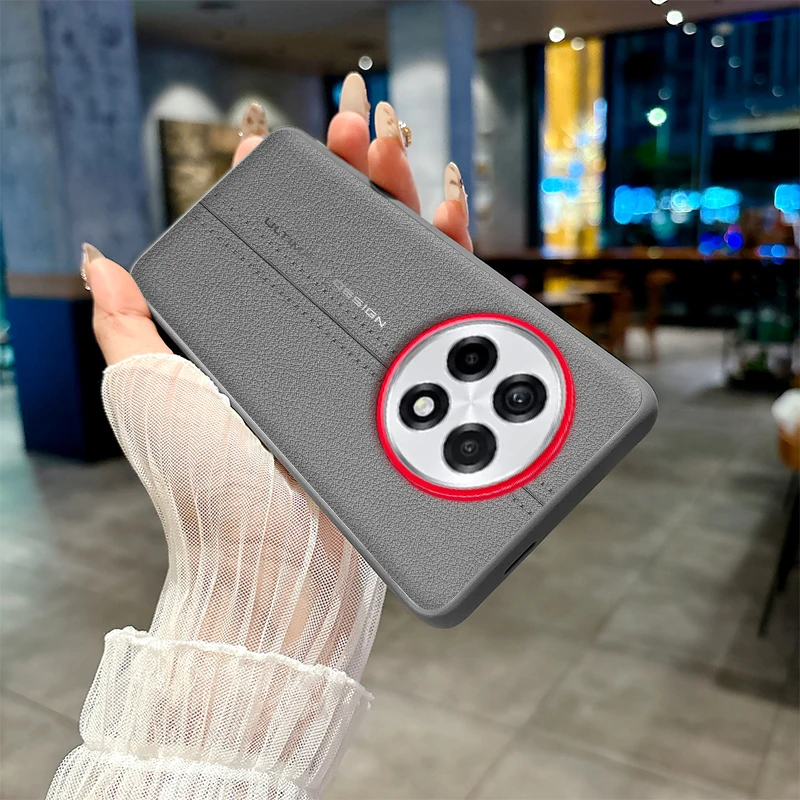 Para OnePlus 13 13R funda de lujo de cuero PU funda protectora trasera de moda para OnePlus 13T One Plus 13 13S carcasa de teléfono - imagen 4