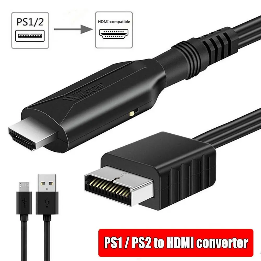 Cable convertidor de Audio y Video adaptador de PS2 a 1M para Sony PS2/PS1 a