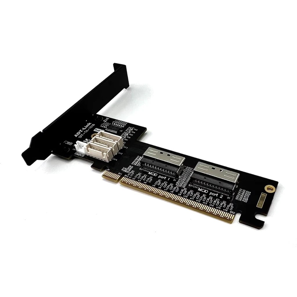 PCIe x16 a Quad x4 Adaptador de bifurcación Tarjeta elevadora PCI-E x16 a x8 x8 Bifurcación