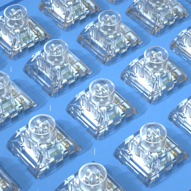 Kailh Box-interruptor de medusas para teclado mecánico, resistente al agua y al polvo, interruptores transparentes lineales de 5 pines - imagen 3