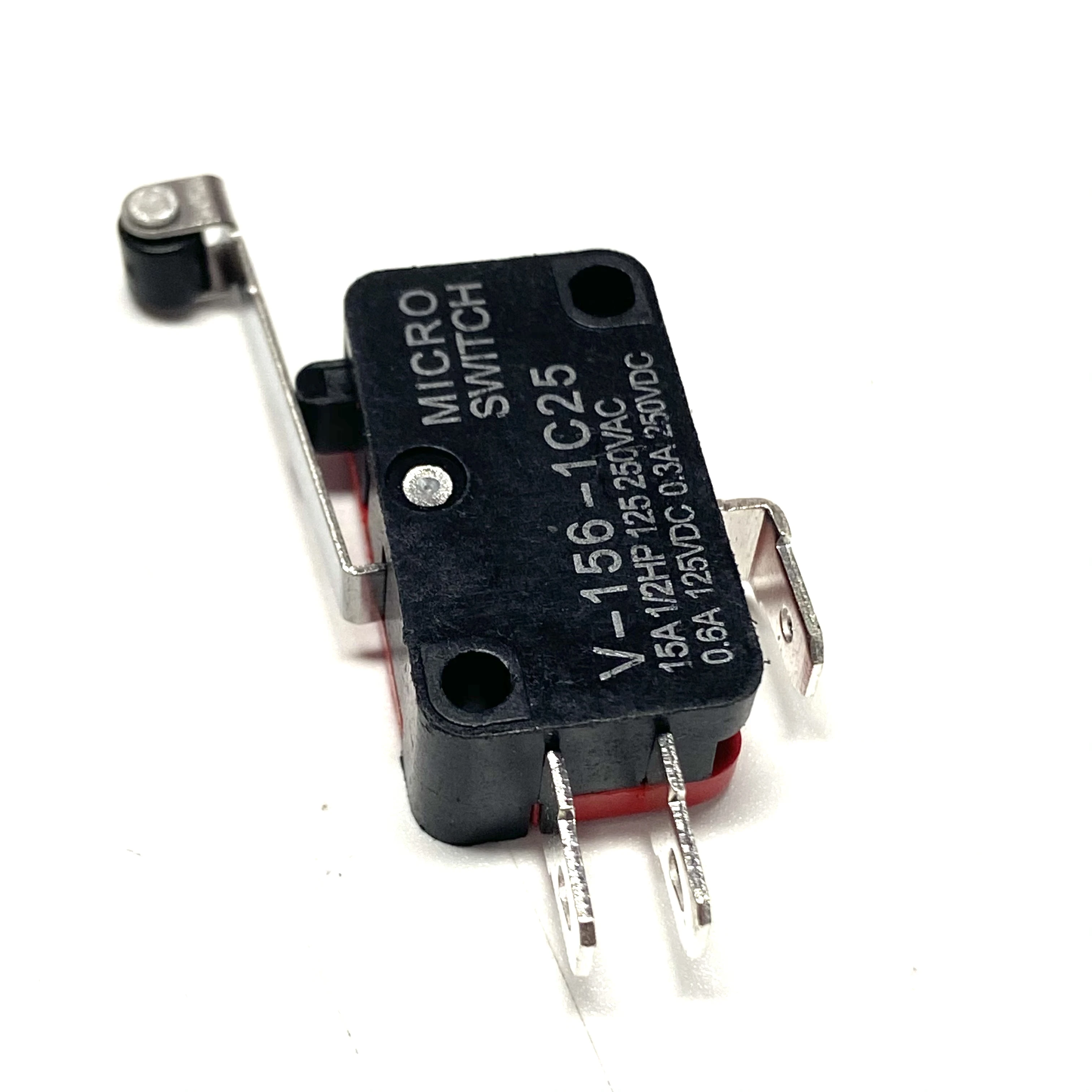 Microinterruptor de V-156-1C25 con interruptor de límite de rueda larga, punto plateado, lote de 5 unidades - imagen 5